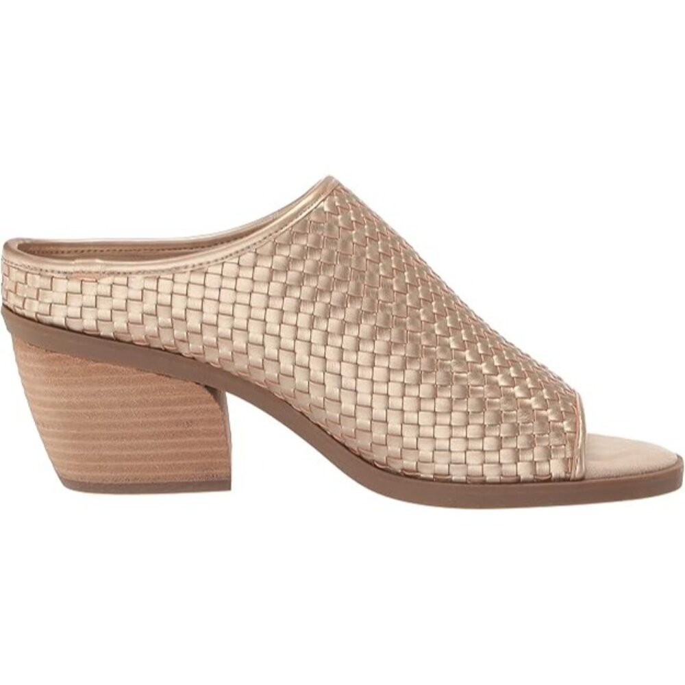 Bella Vita Alivia Women's Sandals 8M Champagne Mule 2" Block Heel NEW - Picture 8 of 8